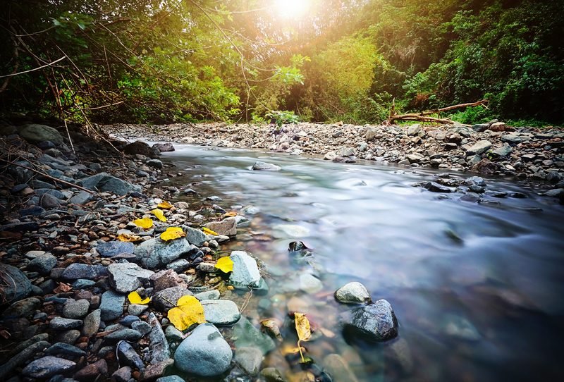 River running below the Riverside Ridge lots at Foressa Mountain Town, Balamban, Cebu